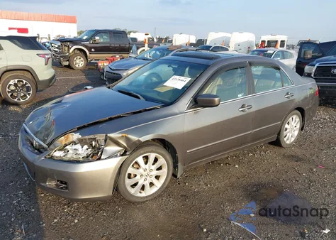 2007 Honda Accord 3.0 Ex из США, поврежденный, VIN 1HGCM66587A076966